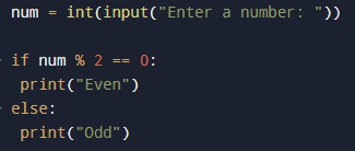 Python Exercises even or odd input