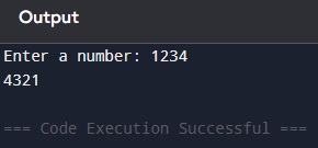 Python Exercises reverse output